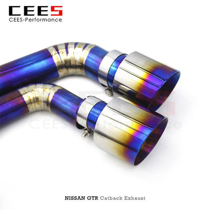 CEES Exhaust for NISSAN GTR/GT-R R34/R35 3.8TT 2008-2022 Tuning Performance Titanium Alloy Exhaust System Muffler Exhaust Pipe