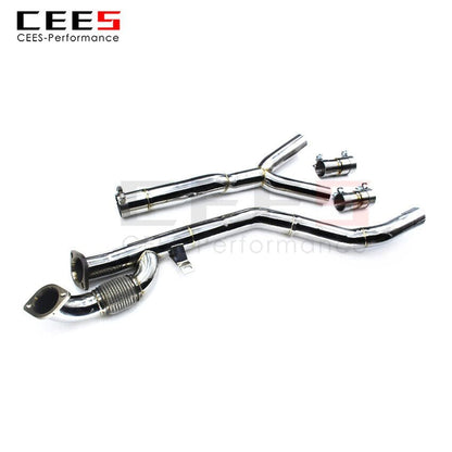 CEES Exhaust System For BMW M3 M4 G82 G80 G83 G8X 2020-2025 Mid Pipe Stainless Steel Valve Muffler Catback Escape Tubo Escape Coche