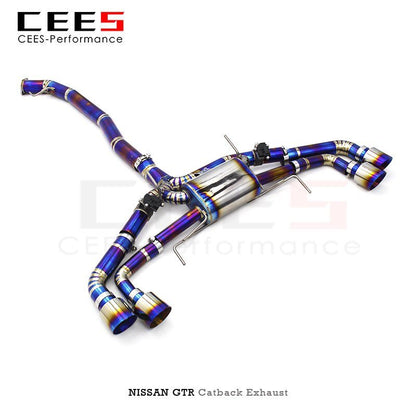 CEES Exhaust for NISSAN GTR/GT-R R34/R35 3.8TT 2008-2022 Tuning Performance Titanium Alloy Exhaust System Muffler Exhaust Pipe