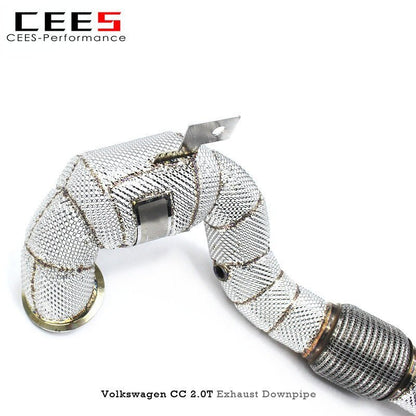 CEES Exhaust Downpipe for VW/Volkswagen CC 2.0T 2015-2022 Catless Downpipe Without Catalyst  Exhaust System Headers