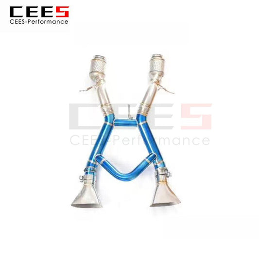 CEES Exhaust System For Mclaren 650S Titanium Alloy Catback Valve Muffler Auto Modification Terminale Scarico Auto Car Parts