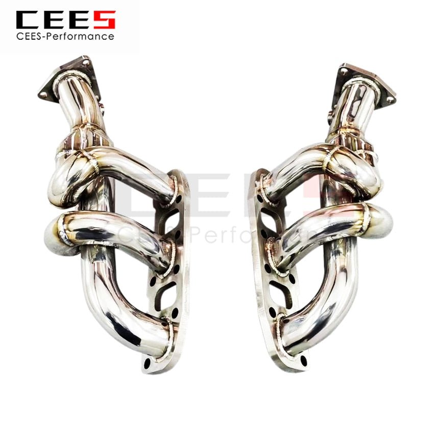 CEES Exhaust System For Nissan 350Z 3.5L 2004-2006 Headers Manifold Test Pipe No cat Downpipe Stainless Steel Car Accessories