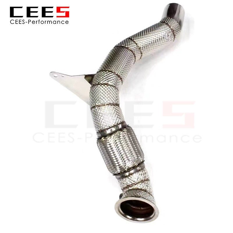 CEES Catback Exhaust for Ferrari 488 3.9 2015- High Performance Downpipe Stainless Steel Catless Downpipe Tuning Exhaust System