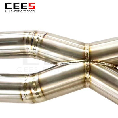 CEES Catback Exhaust for PORSCHE PANAMERA (971) 4.0 2016- Tuning Titanium Alloy Exhaust Pipe High Performance Exhaust Downpipe