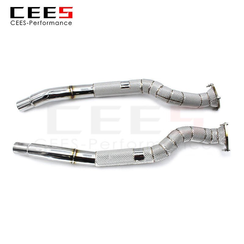 CEES Downpipe for Ferrari FF 6.3 2011- Catless Downpipe Without Catalyst Stainless Steel Exhaust Downpipe Car Exhaust System