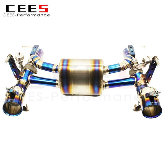 CEES Catback Exhaust for Ferrari 488 2015-2019 Titanium Tips Exhaust Pipe High Performance Car Tuning Exhaust System Escape