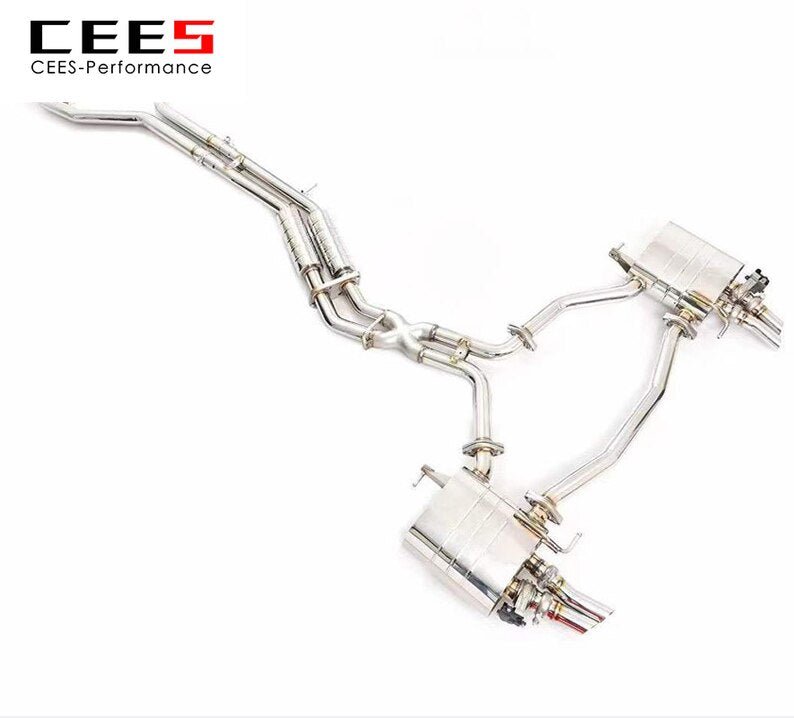 CEES Catback Exhaust For AUDI A8 C8 3.0T 2018-2022 Exhaust valve control Exhaust System