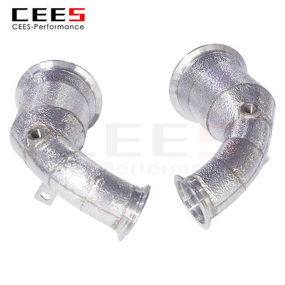 CEES Downpipe for Porsche Panamera 971 2.9T 2018+ High Performance Tuning Exhaust Downpipe Stainless Steel Pipe Exhaust System