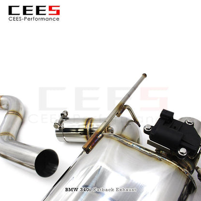 CEES Catback Exhaust for BMW 340/340i 2.0T 2016-2023 Stainless Steel Exhaust Valve Tuning Performance Control Exhaust System