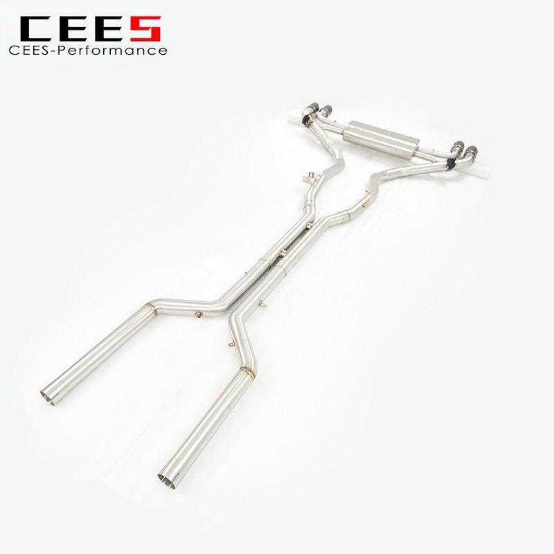 CEES Catback Exhaust for BMW X6/X6M 4.4TT 2010-2018 High Performance Exhaust Pipe Muffler Stainless Steel Escape  Muffler