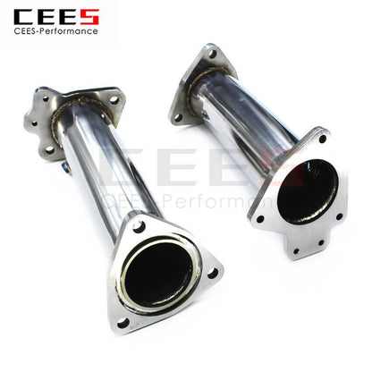 CEES Exhaust System For Chevrolet CorvetteC8 Downpipe Headers high performance  Without Catalyst No cat Manifold Stainless Steel