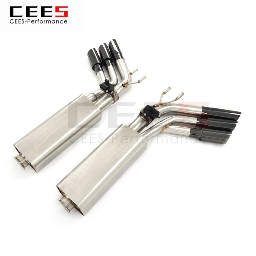 CEES Exhaust System For Mercedes-Benz G63 Stainless Steel Valve Muffler Catback Escape Tubo Escape Coche Terminale Scarico Auto