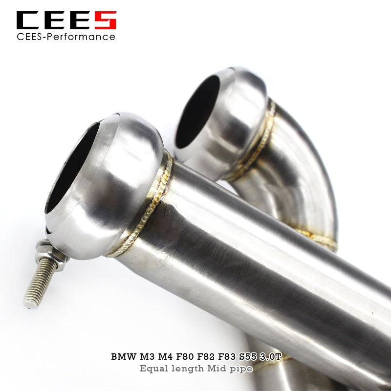 CEES Equal Length Mid Pipe for BMW M2C S55 3.0T 2018-2022 Stainless Steel Performance Exhaust Pipe Automobile Exhaust System