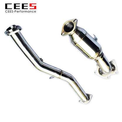 CEES Downpipe For Subaru Impreza STI 2.0T 2003-2007 Stainless Steel High flow catted downpipe with catalyst Car Exhaust System