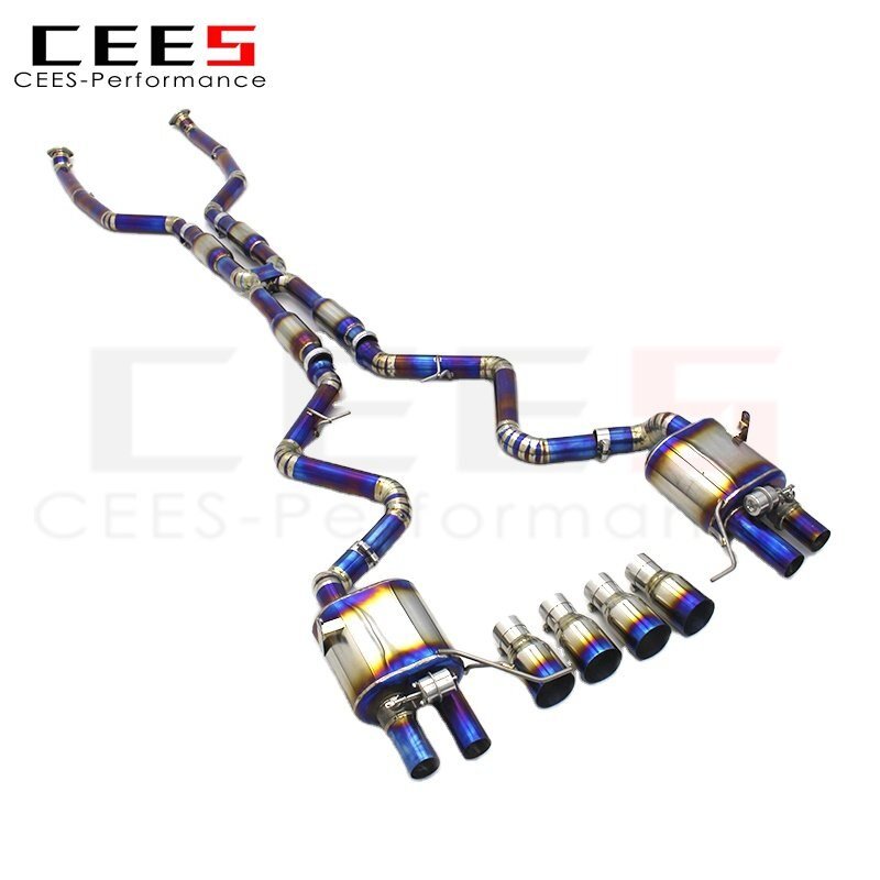 CEES Exhaust system For BMW M3 E90/E92/E93 4.0L 2007-2013 Front Mid-tail Titanium Exhaust valve control valve exhaust muffler