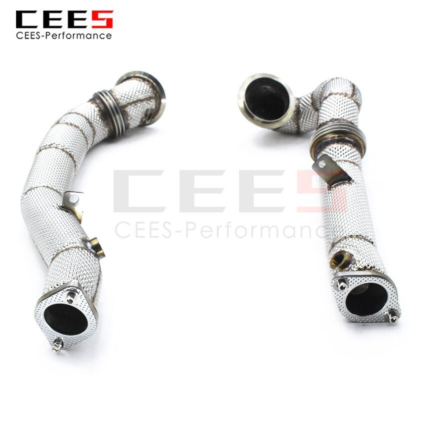 CEES Exhaust System For BMW X6 E71 N54 Headers With/Without Catalyst Test Pipe Converter High Flow Catted Exhaust Downpipe