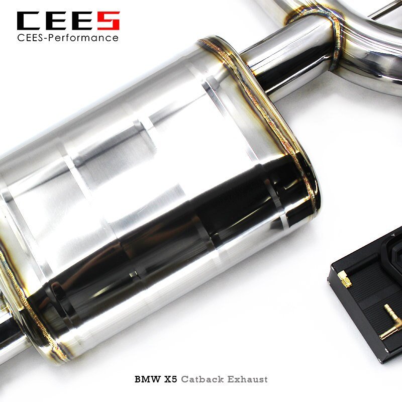 CEES Catback Exhaust For BMW X5 F15 3.0T N55 2014-2018 Racing Car Muffler Exhaust Pipe Stainless Steel  Exhaust System