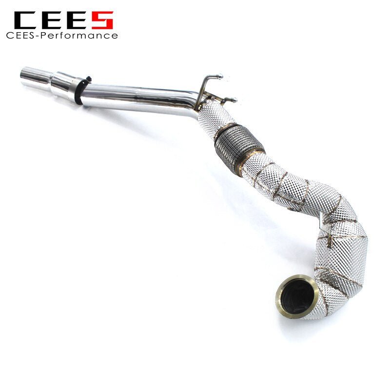 CEES Exhaust Downpipe for VW/Volkswagen CC 2.0T 2015-2022 Catless Downpipe Without Catalyst  Exhaust System Headers