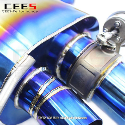 CEES Catback Exhaust Downpipe For BWM M6 F06/F12/F13 4.4TT 2012-2016 Car Exhaust System Titanium alloy Exhaust Pipe Muffler