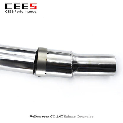 CEES Exhaust Downpipe for VW/Volkswagen CC 2.0T 2015-2022 Catless Downpipe Without Catalyst  Exhaust System Headers