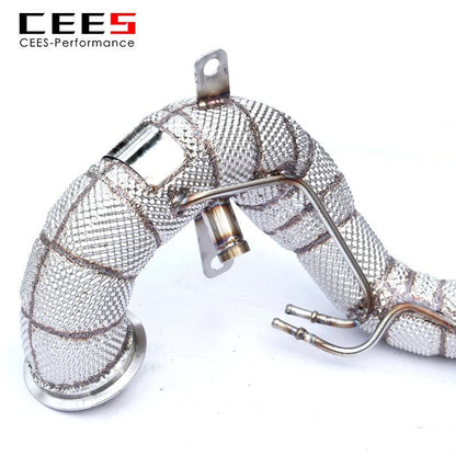 CEES Exhaust Downpipe For VOLKSWAGEN/VW GOLF8/GOLF8 GTI/Tiguan/Arteon 2.0T 2019-2022 Stainless Steel Catless downpipe