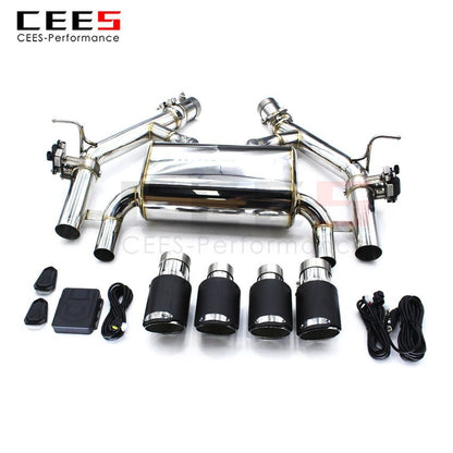 CEES Exhaust System For BMW M3 M4 F80 F82 F83 S55 3.0T Valve Muffler Catback Escape Tubo Escape Coche Terminale Scarico Auto