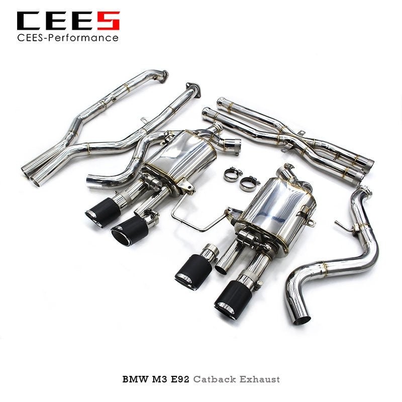 CEES Catback Exhaust for BMW M3 E92 4.0L 2008-2013 Performance Valve Exhaust Pipe Muffler Stainless Steel Escape Exhaust System