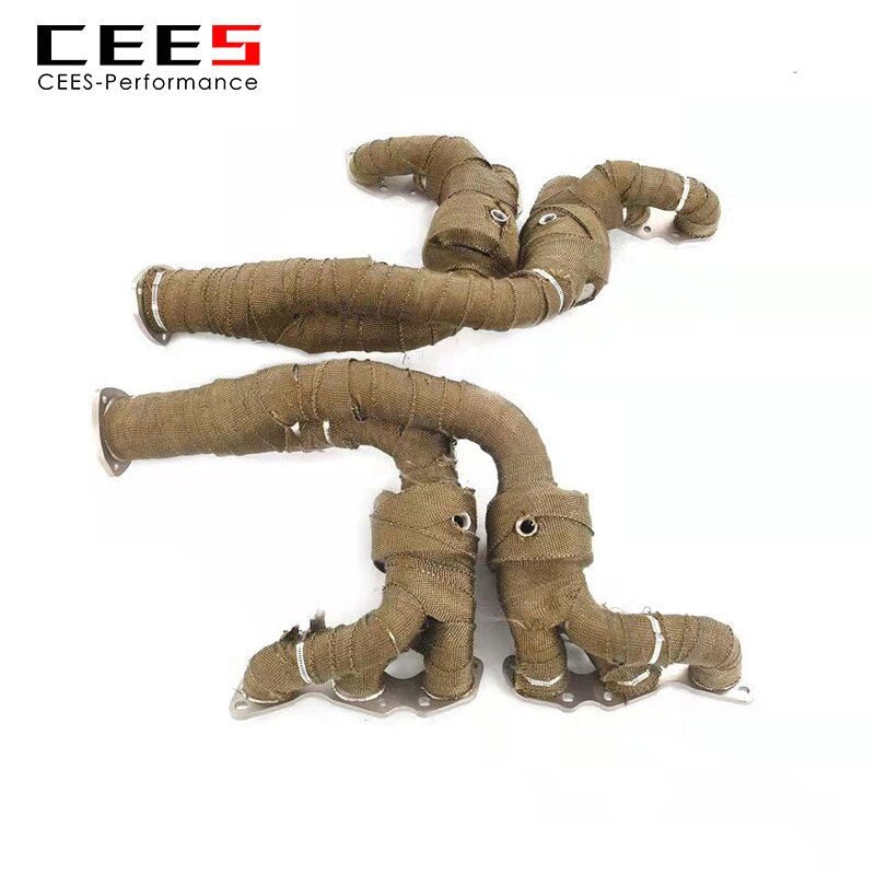 CEES Exhaust manifold For Aston Martin DB9 V12 6.0L 2012-2016 Racing Car Exhaust Pipe Stainless Steel performance Exhaust System