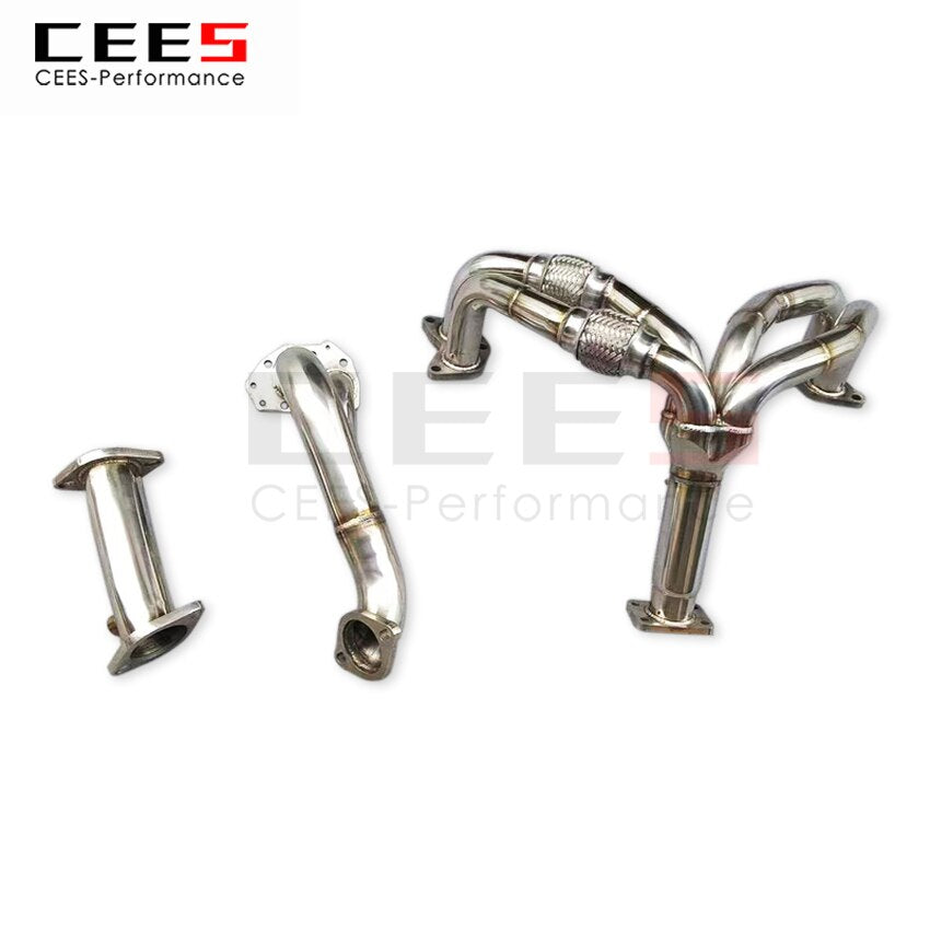 CEES Exhaust System For Toyota GT86 subaru BRZ Turbo Isometric manifold headers downpipe Stainless Steel Car Accessories