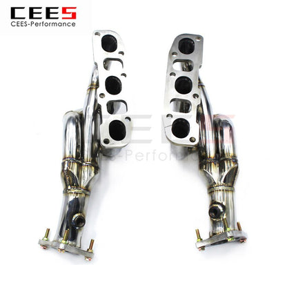 CEES Exhaust System For INFINITI G25 G37 2.5L 3.7L Headers Manifold Test Pipe No cat Downpipe Stainless Steel Car Accessories