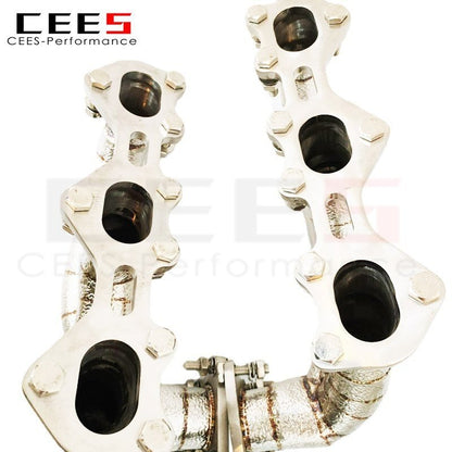 CEES Exhaust Manifold for Porsche 911 (992) 3.0T 2020-2023 Tuning Performance Racing Car Exhaust Pipe Stainless Steel Downpipe