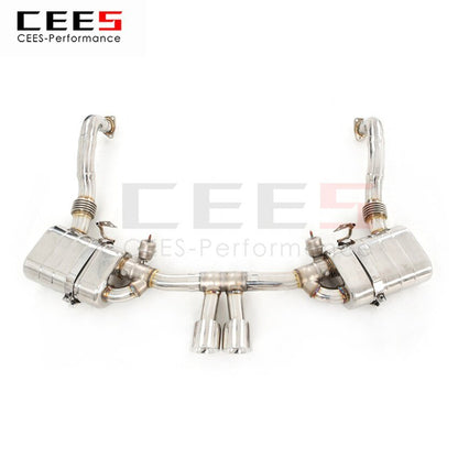 CEES Exhaust System For Porsche 987 Stainless Steel Tail Throat Kit Exhaust Stainless Steel Terminale Scarico Auto Car Parts