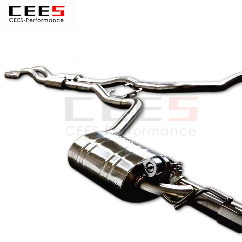 CEES Exhaust System ForJaguar XJL 3.0T 10-19 Stainless Steel Valve Muffler Catback Escape Tubo Escape Coche Car Parts