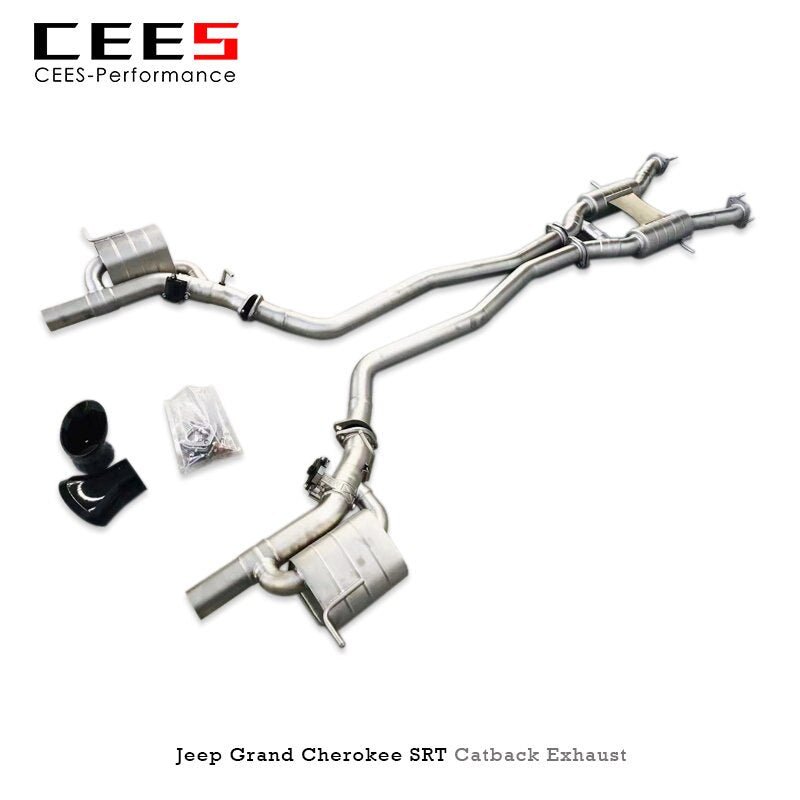 CEES Catback Exhaust for JEEP Grand Cherokee SRT 2008- Stainless Steel Valve Exhaust Pipe Muffler Escape Car Exhaust System