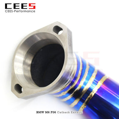 CEES Catback Exhaust Downpipe For BWM M6 F06/F12/F13 4.4TT 2012-2016 Car Exhaust System Titanium alloy Exhaust Pipe Muffler