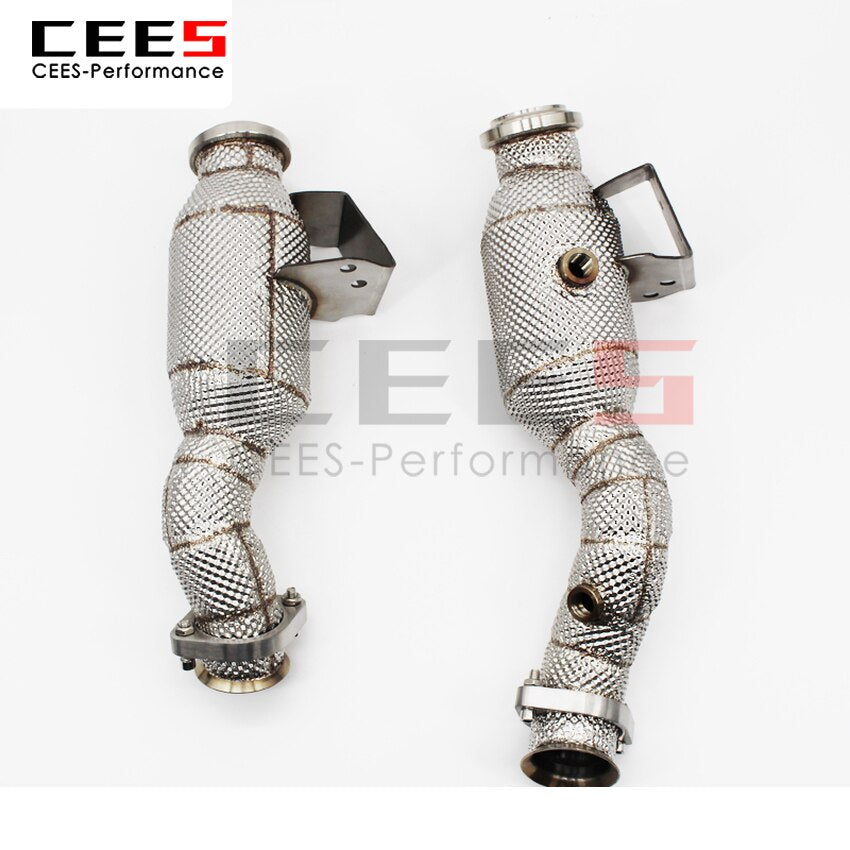 Exhaust System For Benz GLC43 C43 AMG 3.0T Headers With/Without Catalyst Test Pipe Converter High Flow Catted Exhaust Downpipe