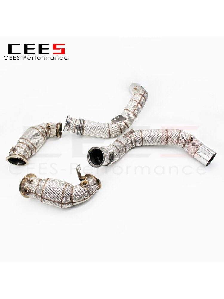 CEES Exhaust Downpipe for BMW X6/X6M 4.4TT V8 2019-2023 Tuning High Performance Catalytic Converters with Catalyst ExhaustSystem