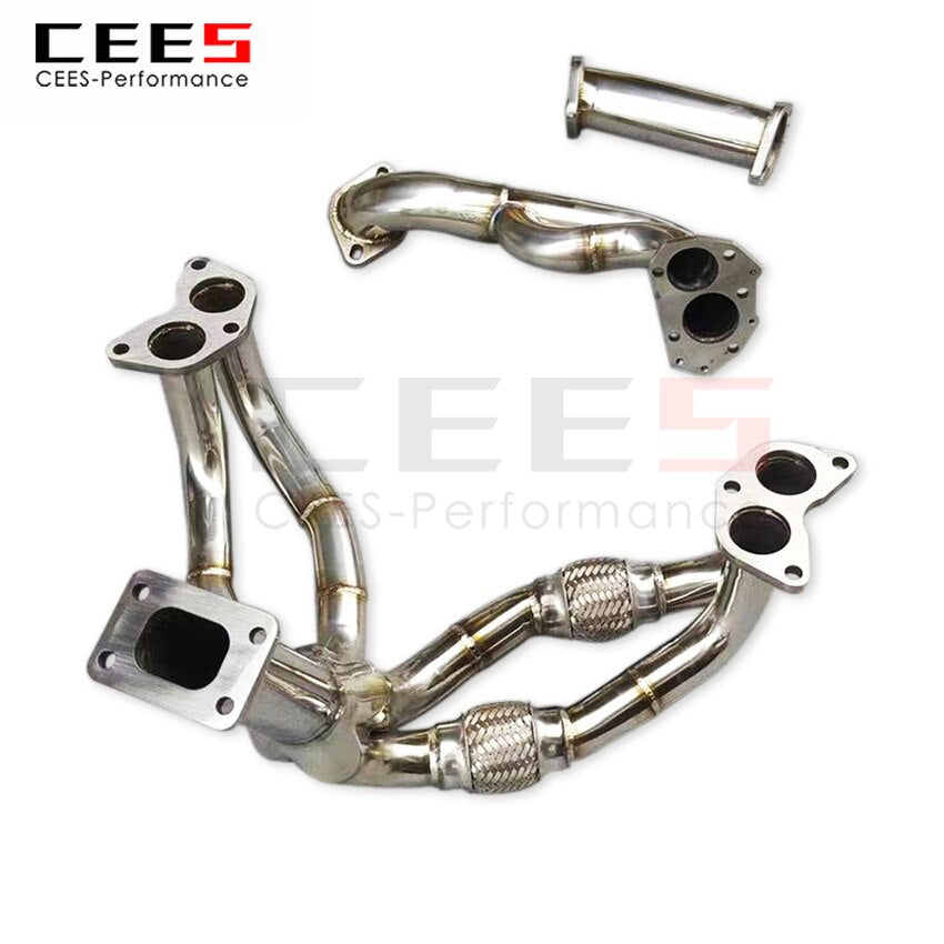 CEES Exhaust System For Toyota GT86 subaru BRZ Turbo Isometric manifold headers downpipe Stainless Steel Car Accessories