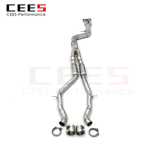 CEES Mid Pipe for BMW M4 F8X 3.0T 2015-2019 Stainless Steel Performance Exhaust Pipe Muffler Car Exhaust System