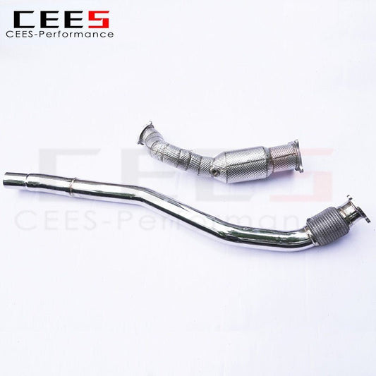 CEES Downpipe for PORSCHE Macan 2.0T 2014+ Stainless Steel Pipe Car Exhaust System High Performance Catalytic Converters