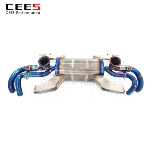 CEES Exhaust System For Lamborghini Gallardo LP560 5.2L Performance Titanium Catback Valve Muffler Auto Modification Car Parts