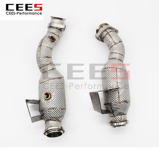 Exhaust System For Benz GLC43 C43 AMG 3.0T Headers With/Without Catalyst Test Pipe Converter High Flow Catted Exhaust Downpipe