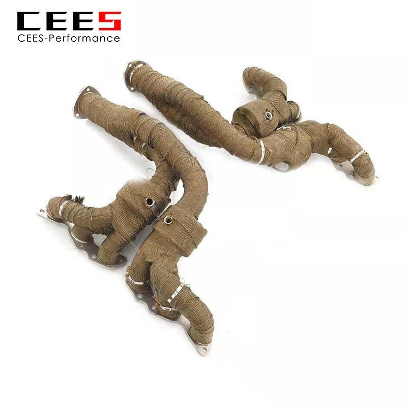 CEES Exhaust manifold For Aston Martin DB9 V12 6.0L 2012-2016 Racing Car Exhaust Pipe Stainless Steel performance Exhaust System