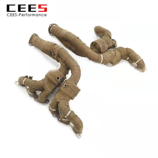 CEES Exhaust manifold For Aston Martin DB9 V12 6.0L 2012-2016 Racing Car Exhaust Pipe Stainless Steel performance Exhaust System