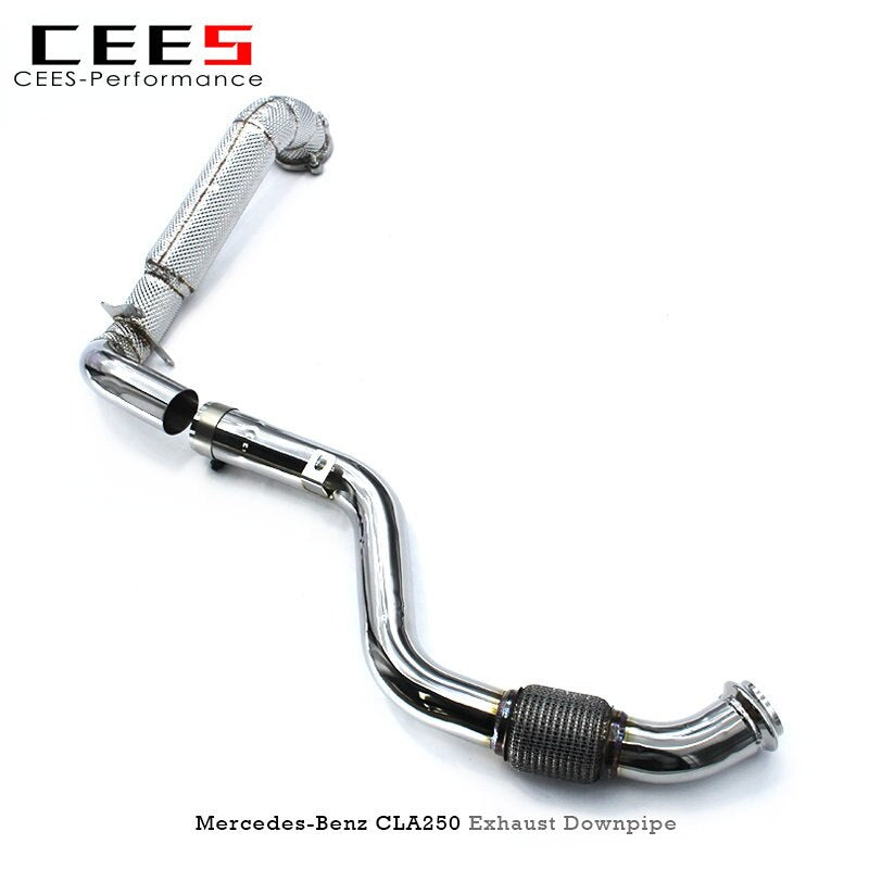 Downpipe For Mercedes-Benz CLA250 2.0T 2014-2021 Exhaust Pipe Stainless Steel Catless downpipe High Performance Exhaust Downpipe