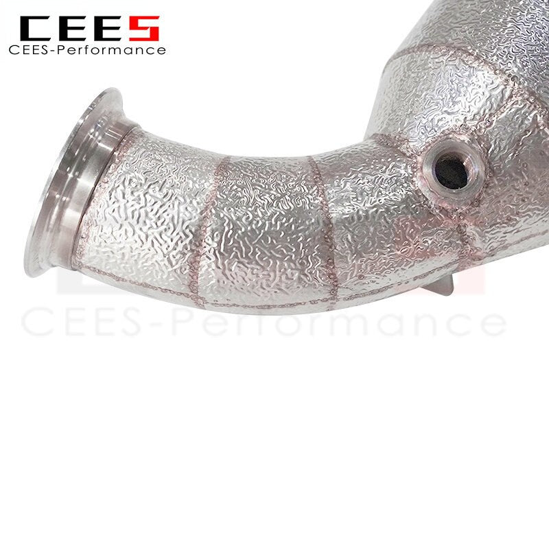 CEES Downpipe for Porsche Panamera 971 2.9T 2018+ High Performance Tuning Exhaust Downpipe Stainless Steel Pipe Exhaust System