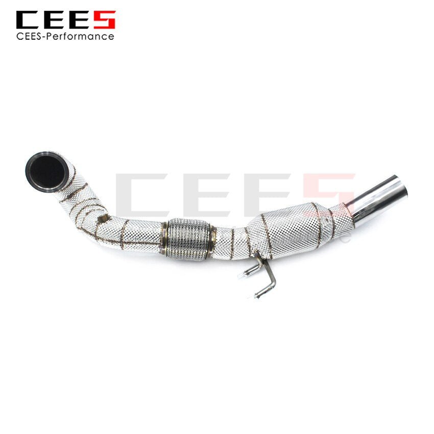 CEES Exhaust System For Audi S3 Headers With/Without Catalyst Test Pipe Converter High Flow Catted Exhaust Downpipe