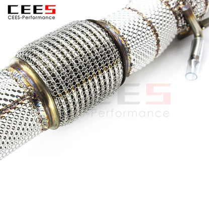 CEES Exhaust System For Audi S3 Headers With/Without Catalyst Test Pipe Converter High Flow Catted Exhaust Downpipe