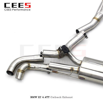 CEES Catback Exhaust Muffler for BMW X7 4.4TT 2019-2022 Tuning Stainless Steel High Performance Escape Catback Exhaust System