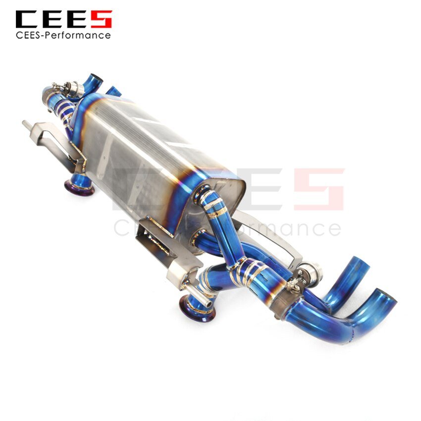 CEES Exhaust System For Lamborghini Gallardo LP560 5.2L Performance Titanium Catback Valve Muffler Auto Modification Car Parts